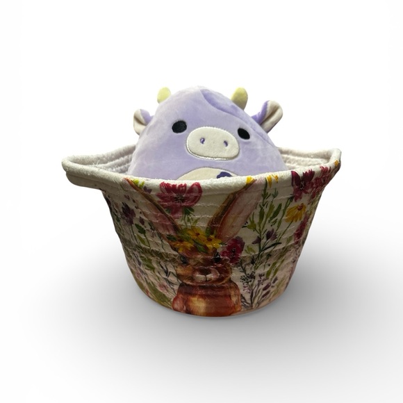 Hand Crafted Other - Handcrafted Bunny Floral Basket with Bubba SQUISHMELLOW
